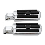 Chrome Rear Foot Pegs for Harley FXFB Fat Bob 2018-2025 ()