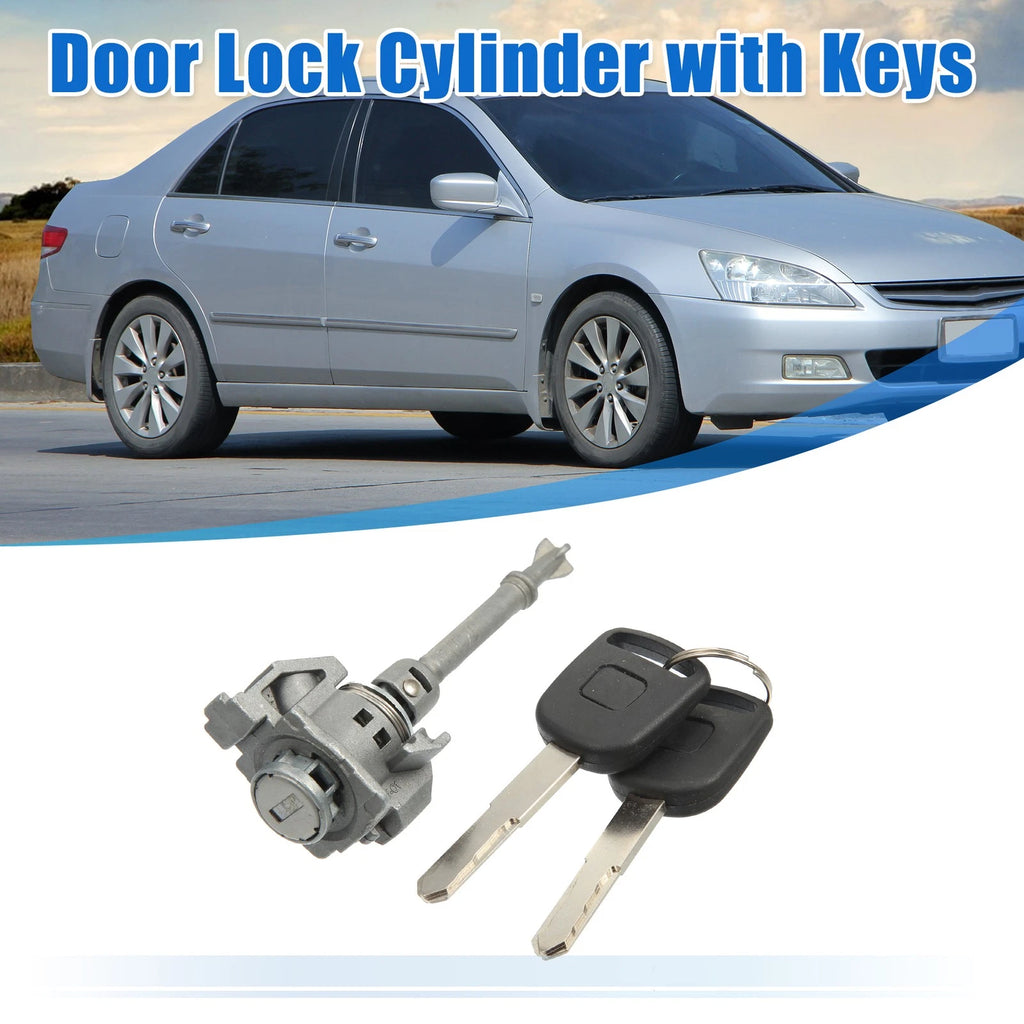 Set of 2 Drive Door Lock Cylinder Kit w/ 2 Keys 72185-TR0-A01 for Honda Civic (2012–2015)