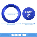 Engine Start Stop Ignition Button Decal for Honda Accord (2018–2022) Aluminum Blue