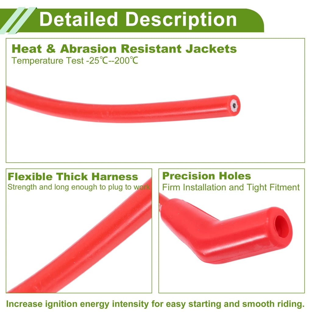 Spark Plug Wires for Chevy Big Block HEI 396 427 454 502 (1965–2009)
