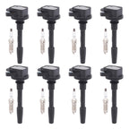 8x Ignition Coil & Spark Plug for Ford F-150 Mustang 5.0L (2018–2021) UF835 DG566