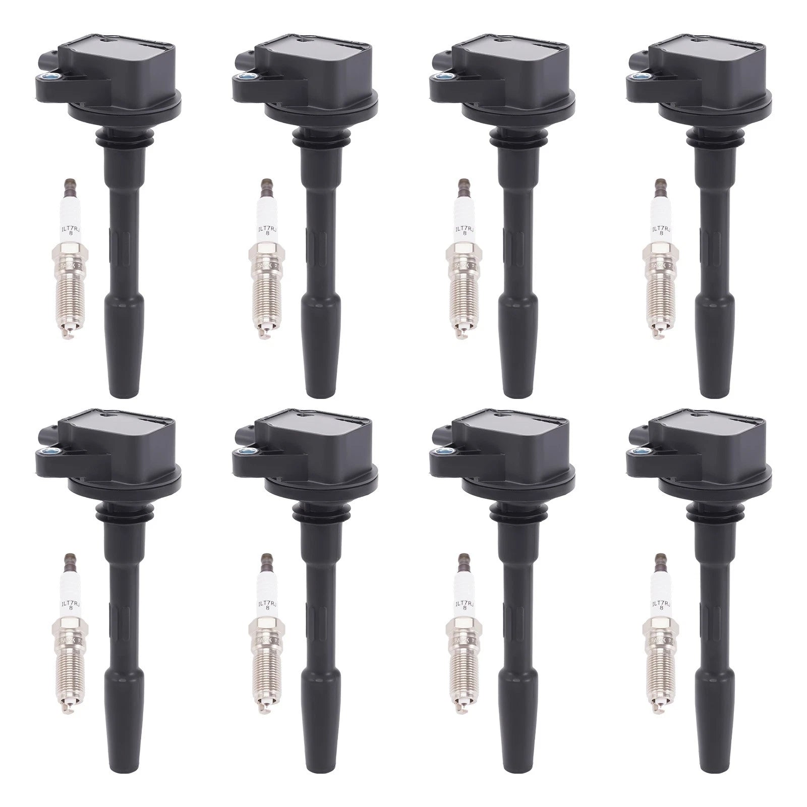8x Ignition Coil & Spark Plug for Ford F-150 Mustang 5.0L (2018–2021) UF835 DG566
