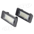 LED License Plate Lights Clear Lens for BMW E82 E90 F10 F25 (2007-2017)