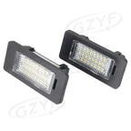 LED License Plate Lights Clear Lens for BMW E82 E90 F10 F25 (2007-2017)
