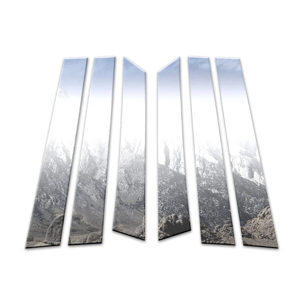 Chrome Pillar Post Covers Kit (6Pc) Replacement for Nissan Murano (2009–2014)