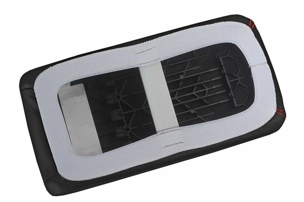 Armrest Cover for Audi A3 (2015–2020) Leather Red Stitch