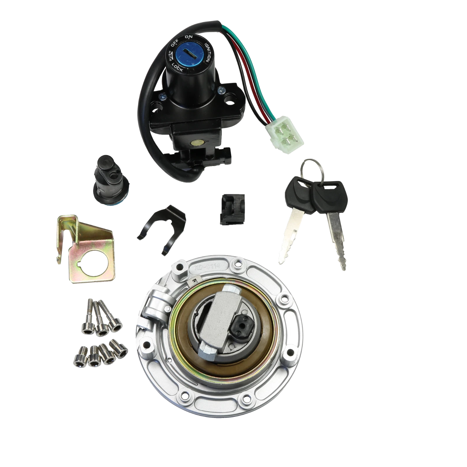 Ignition Switch Lock Keys for Honda CB500 CBR250 CBR600 CBR300R CBR500R (2013–2023)
