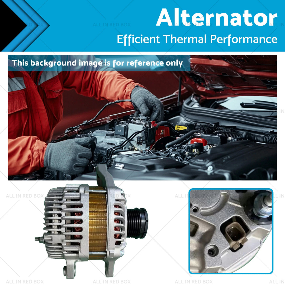 Alternator for Dodge Avenger JS, Caliber PM, Jeep Compass, Patriot (2007–2017)