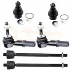 Set of 6 Tie Rods and Lower Ball Joints for Ford Expedition (2003–2004)