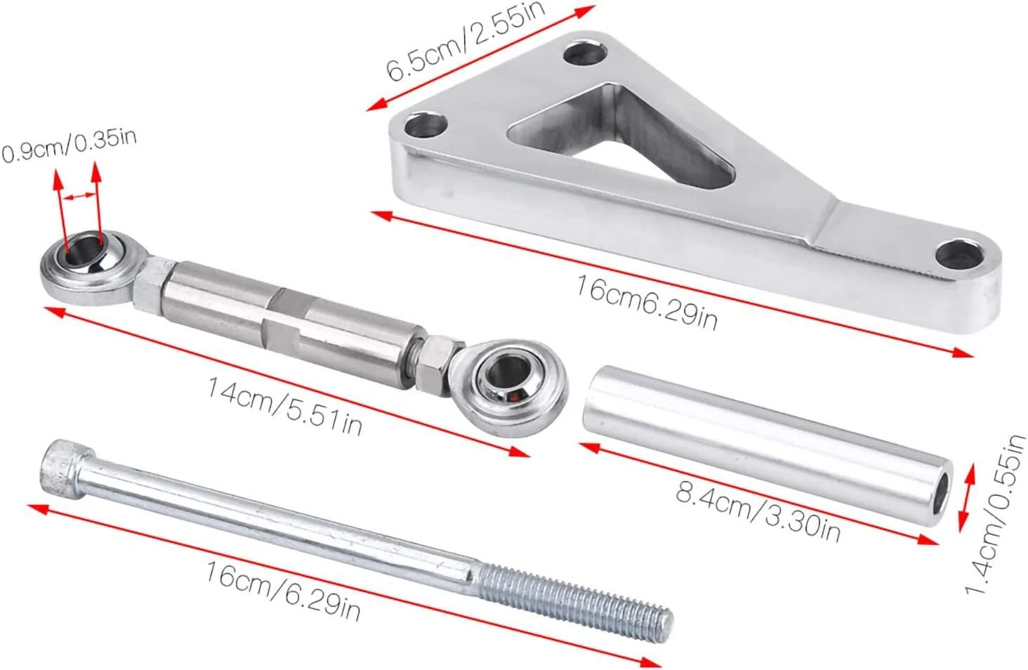 Aluminum Alternator Bracket Kit for SBC Chevy 350 5.0L 5.7L (1970–1985)