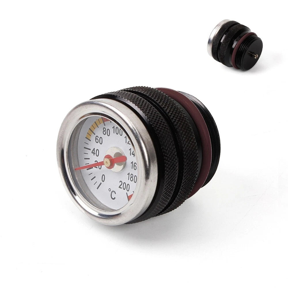 2X Oil Temperature Gauge Filler Cap for Motorcycle