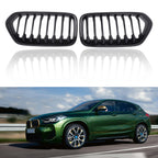Front Bumper Grille for BMW X2 Series (2018–2023) Gloss Black
