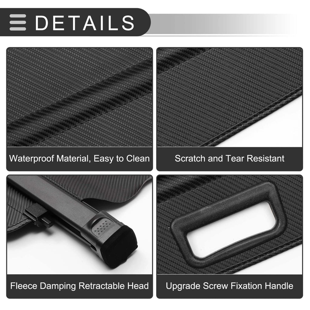 Retractable Cargo Cover for Toyota RAV4 (2006–2012) Black Carbon Fiber