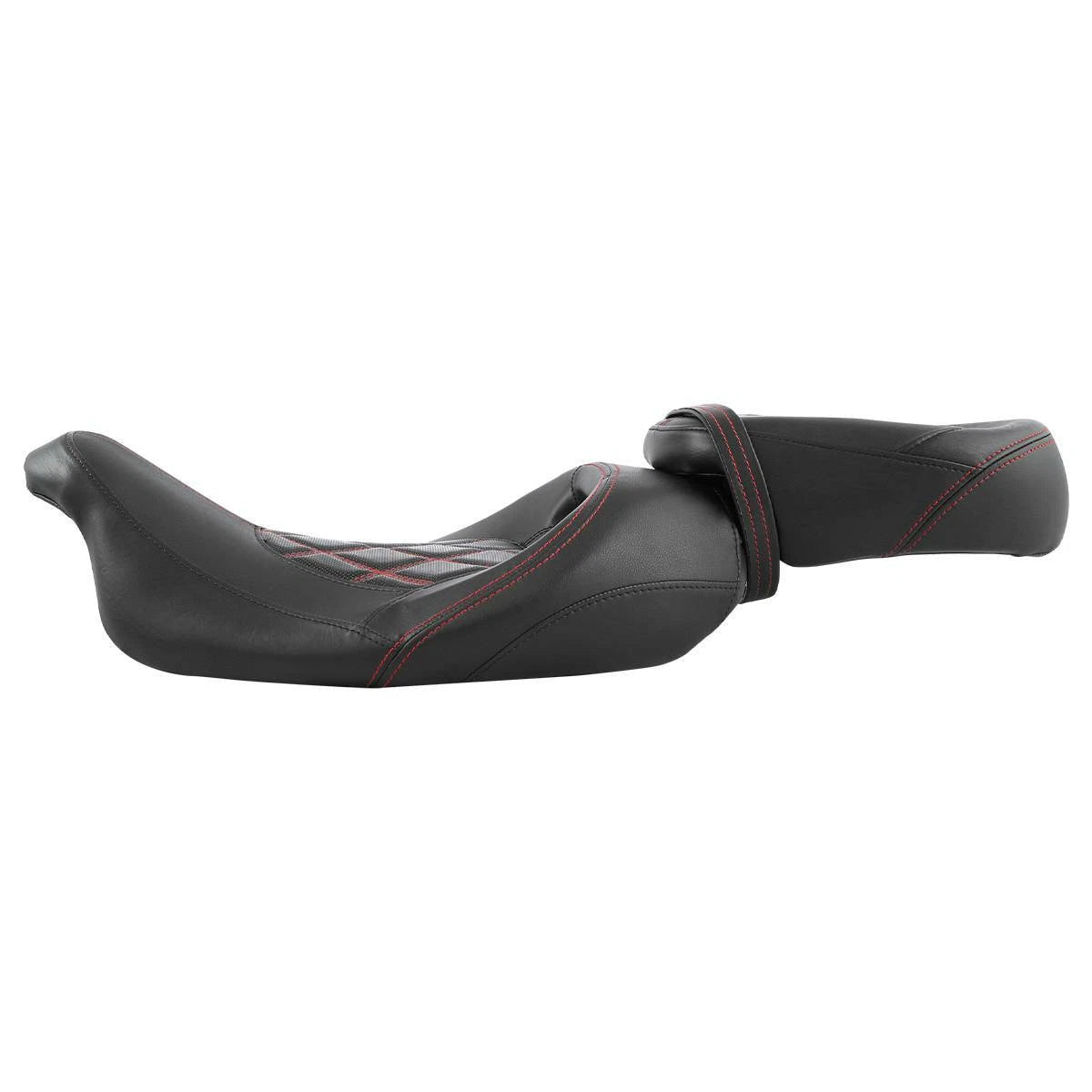 Driver Passenger Seat for Harley Electra Street Glide (2009–2023) Red Stitching