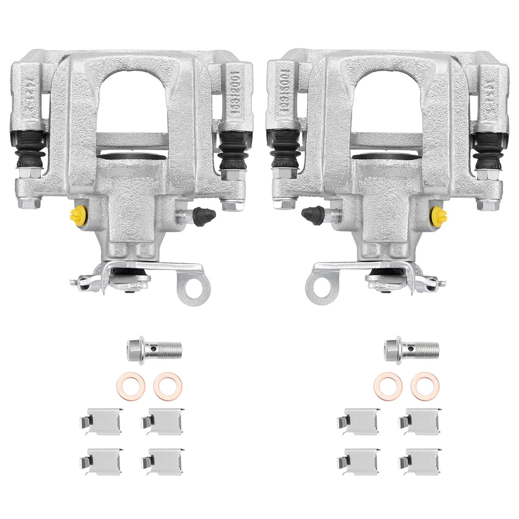 Set of 2 Rear Disc Brake Calipers with Bracket for Dodge Journey (2009–2012)