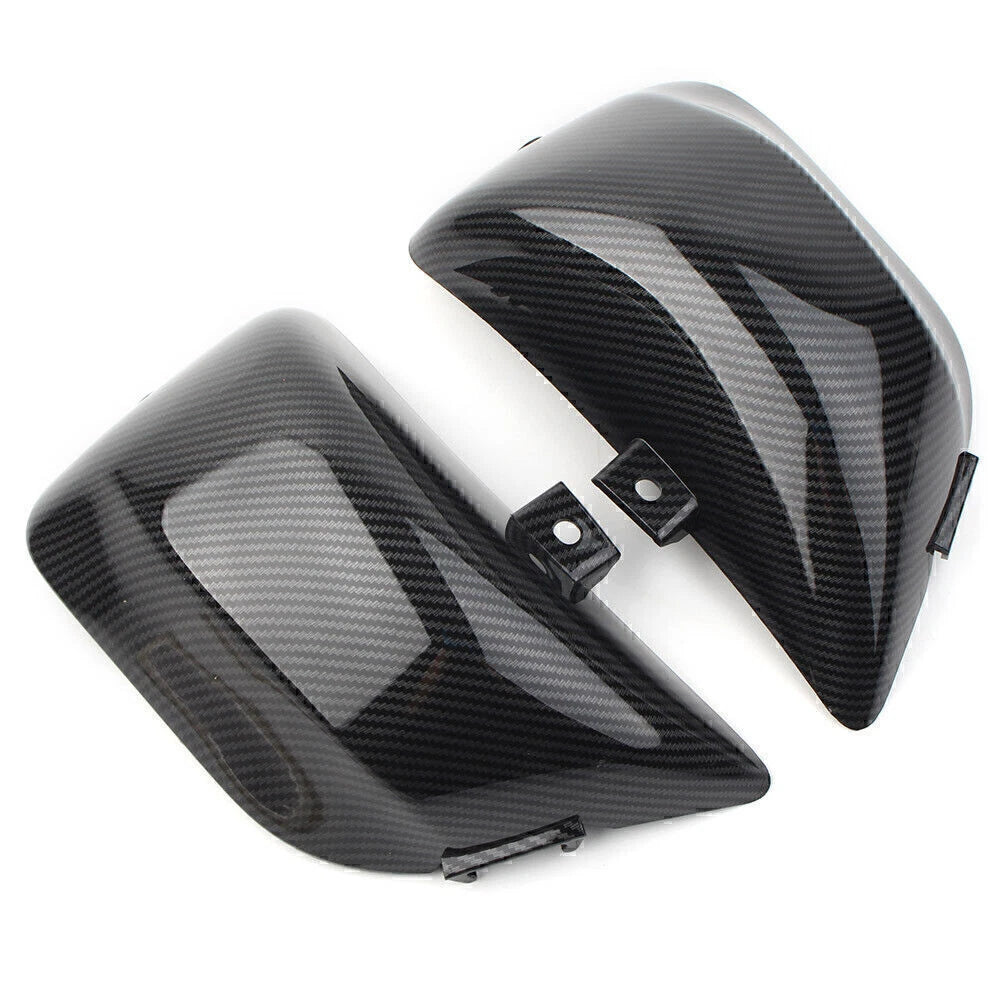 2X Carbon Fiber ABS Fairing Side Battery Cover for Yamaha Virago 400 500 (1986–1999)