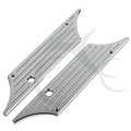 Black/Chrome Hard Saddlebags Latch Cover for Harley Touring Road Glide (1993–2013)