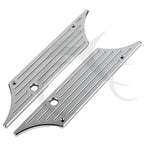 Black/Chrome Hard Saddlebags Latch Cover for Harley Touring Road Glide (1993–2013)