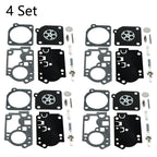 Set of 4 Carburetor Repair Kits for ZAMA RB-156 C1U-W43 C1U-W45 Poulan BVM210VS