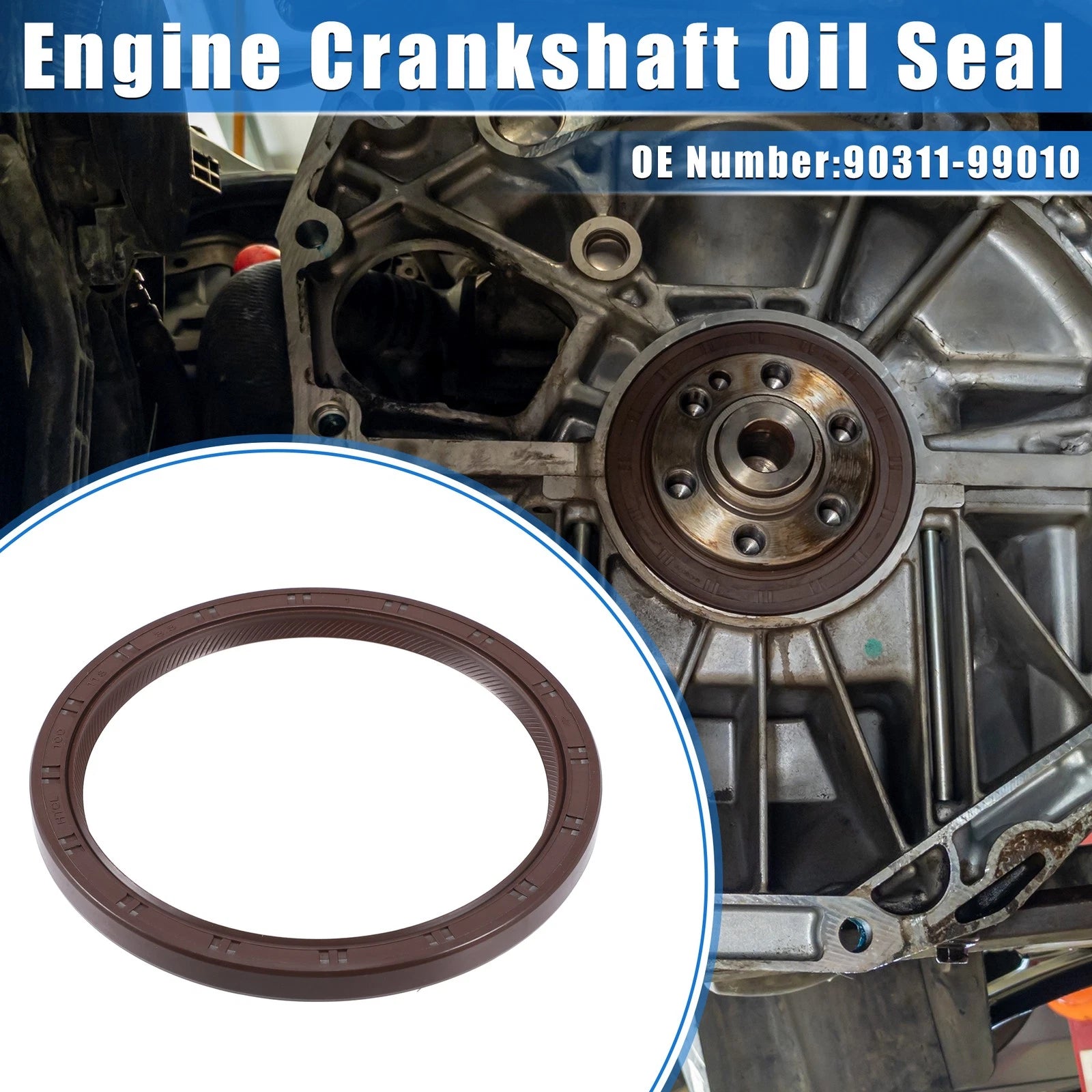 Engine Crankshaft Oil Seal No. 90311-99010 for Toyota 4Runner (2003–2019) Rubber