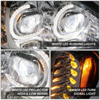 LED DRL + Turn Signal Projector Headlights for Freightliner Columbia (2004–2017)