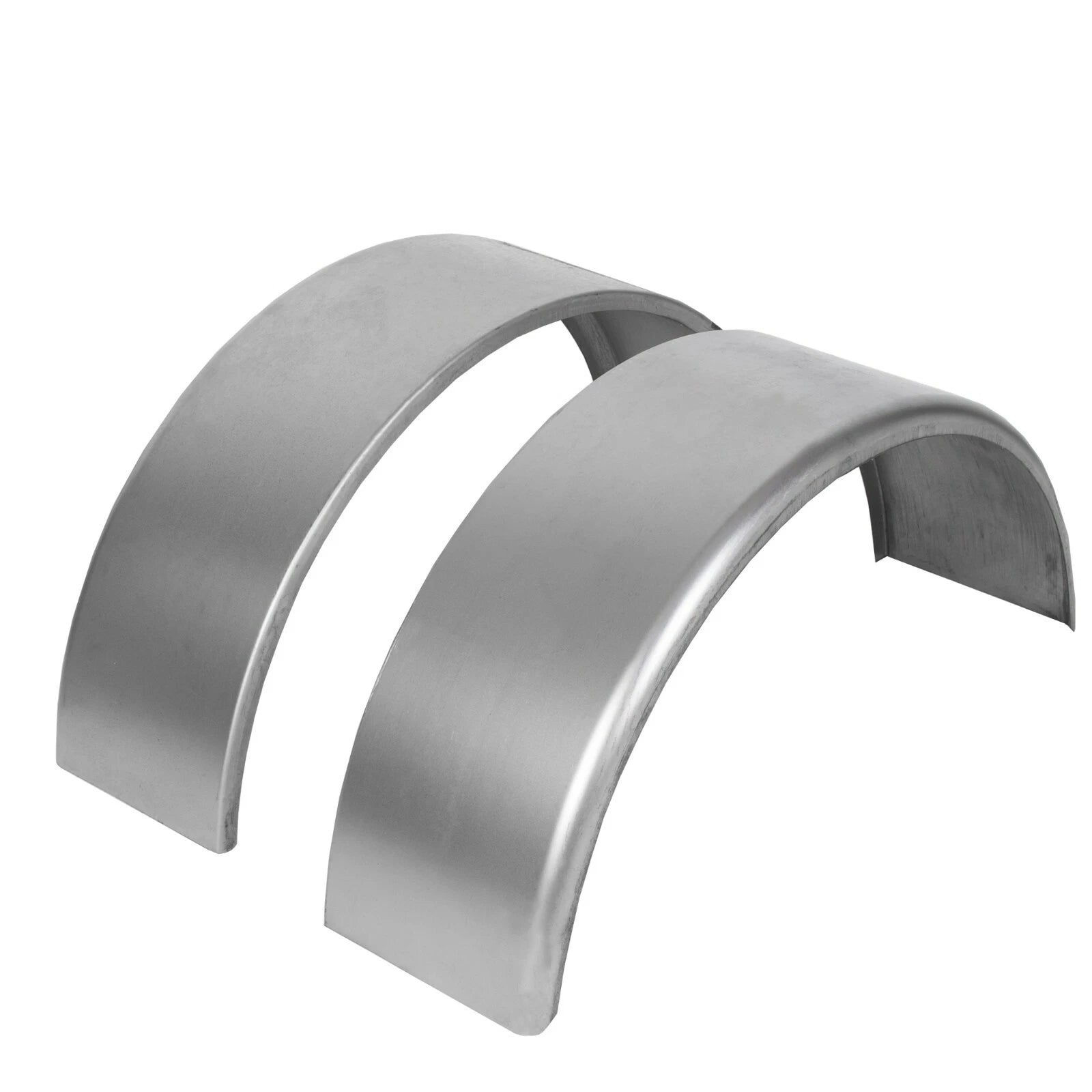 Pair of Steel Round Trailer Fenders & Fender Backs for 14"-16" Wheel
