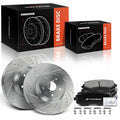 Front Drilled Brake Rotors & Ceramic Pads for Subaru Impreza WRX STI (2008–2014)