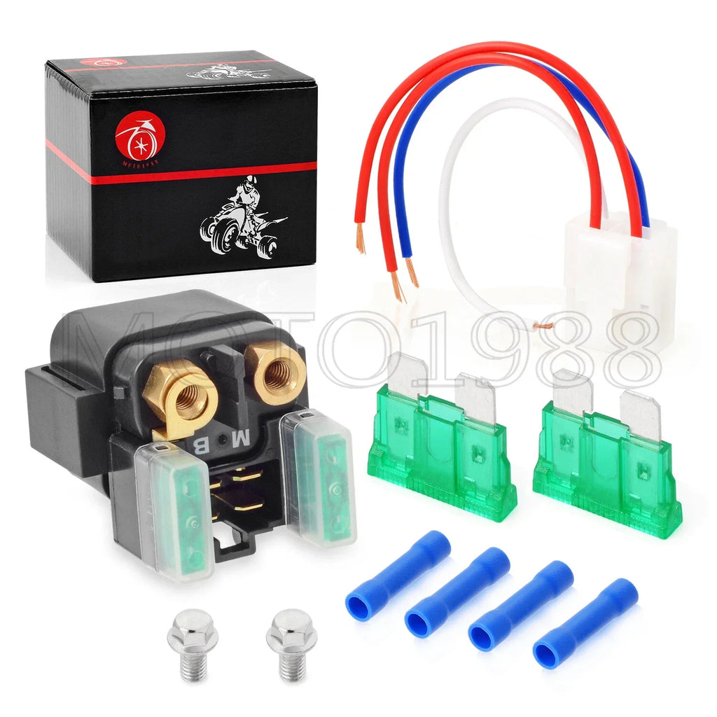 Starter Solenoid Relay M-B & Plug for Yamaha Road Star 1700 XV1700 (2008–2014)