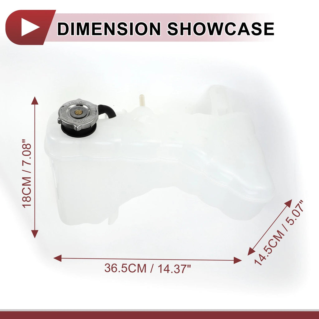 Coolant Expansion Overflow Tank with Cap No. 55111260AF for Dodge Challenger (2015–2023)