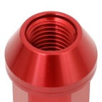 Set of 20 J2 7075 Forged Aluminum M12x1.5 Open-End Lug Nuts for Universal