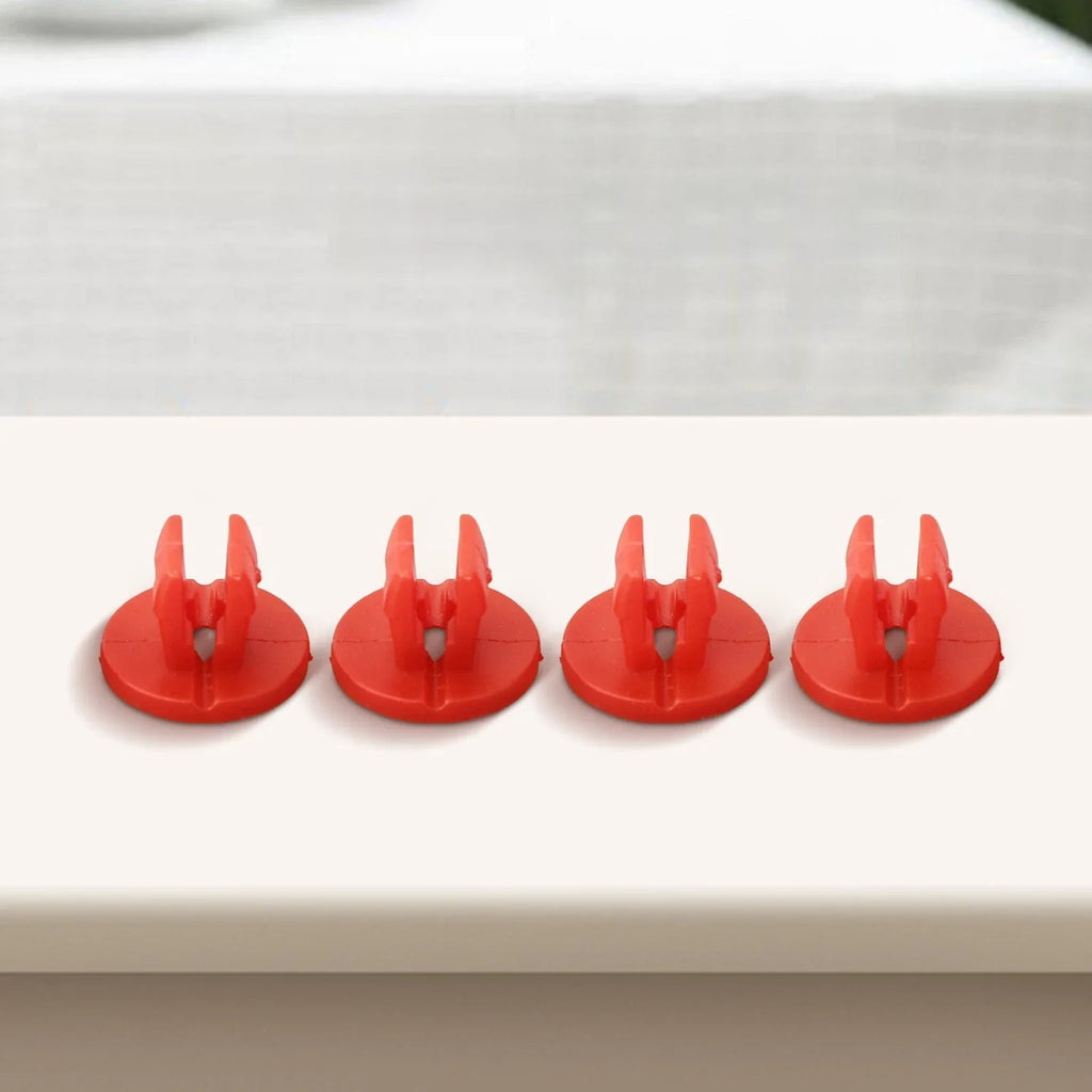 Shield Nut Set Nylon Parts Plastic Red Screw Under-Body