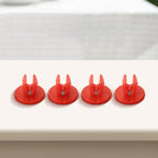 Shield Nut Set Nylon Parts Plastic Red Screw Under-Body