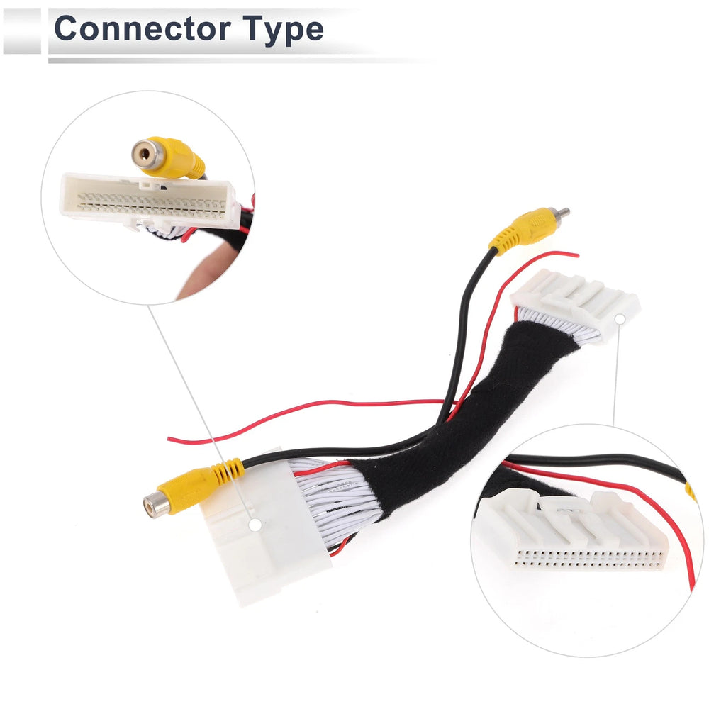 Rear View Camera Adapter Wire Harness Cable for Nissan Sylphy X-Trail Altima (–)
