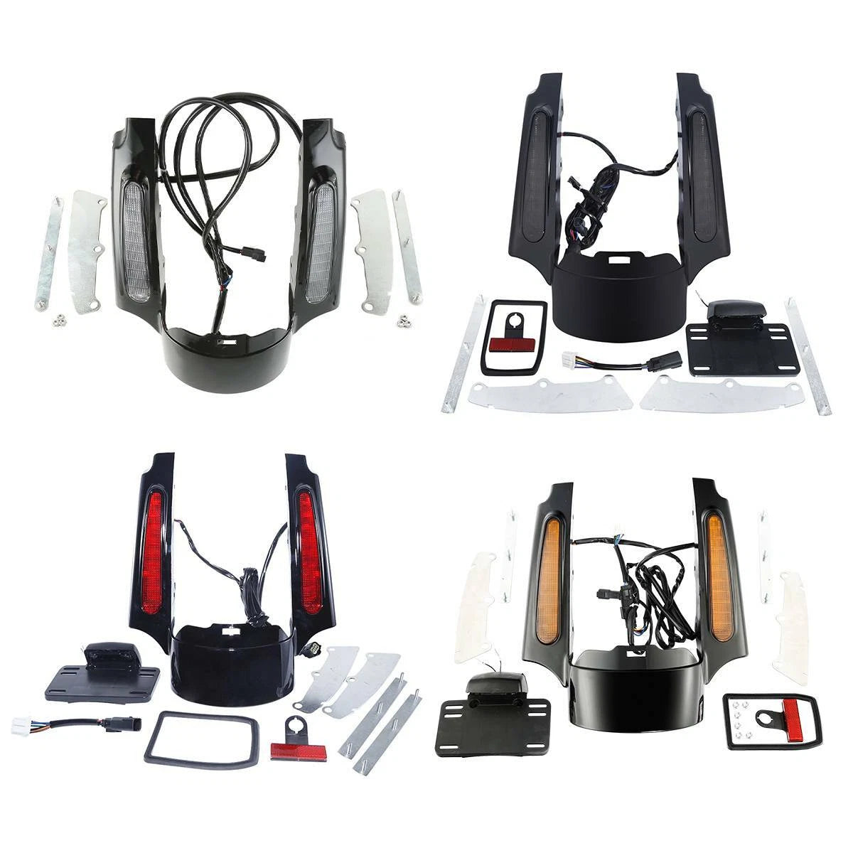 Rear Fender Fascia with LED Light for Harley Touring Road Glide (2009–2013)