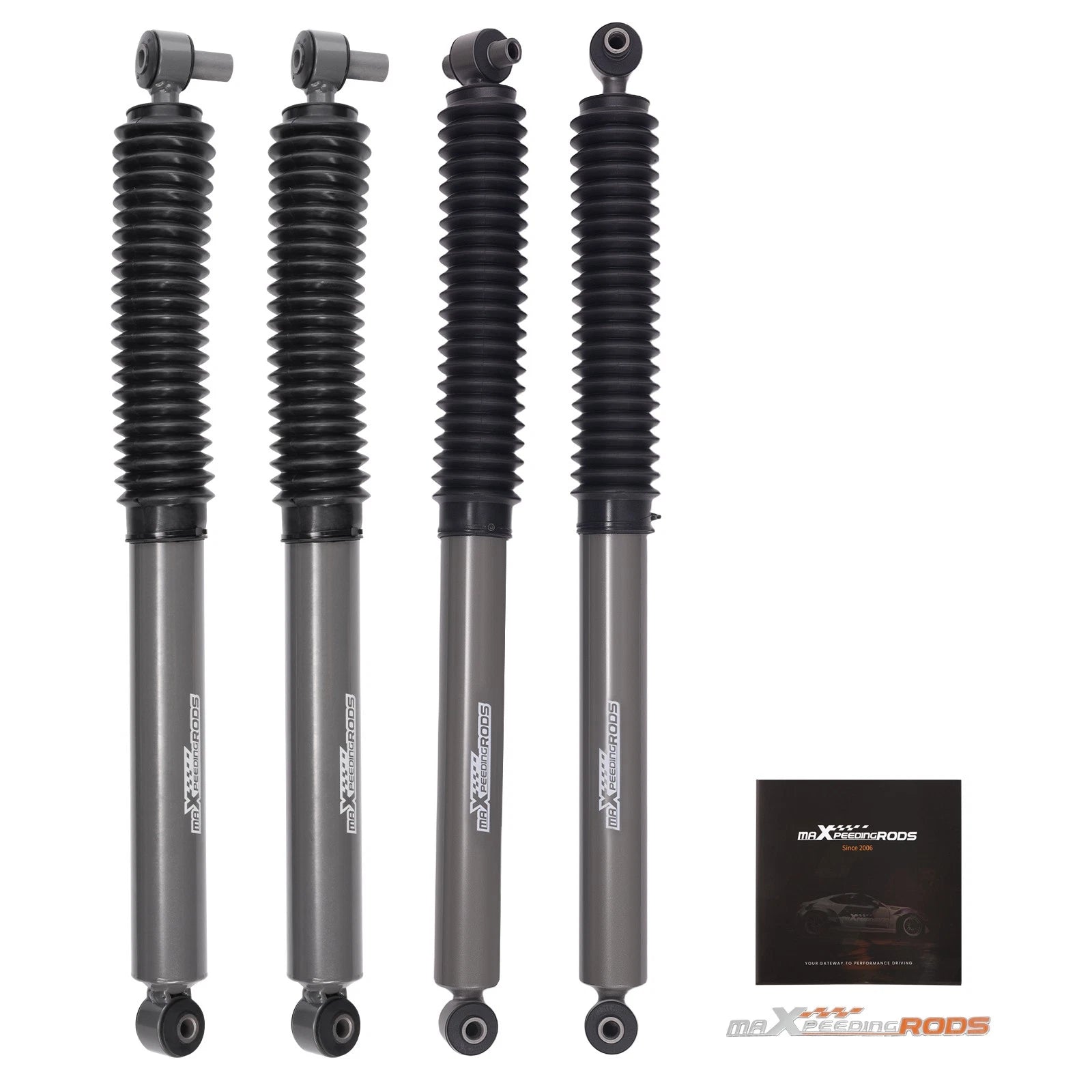 0-1.5" Front & 0-1" Rear Lift Shock Absorbers for Jeep Wrangler (2018–2024)