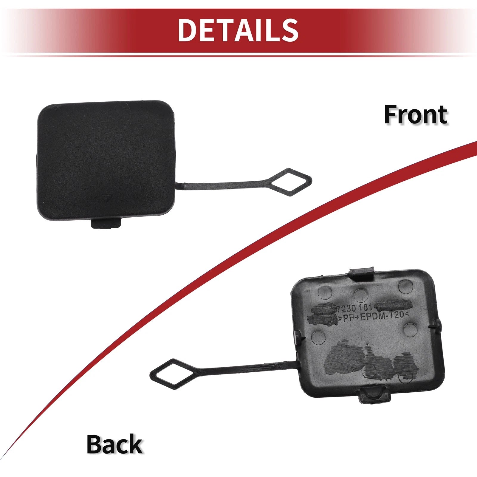 Tow Hook Cover Cap for BMW X3 xDrive28i (No. 51127272415)