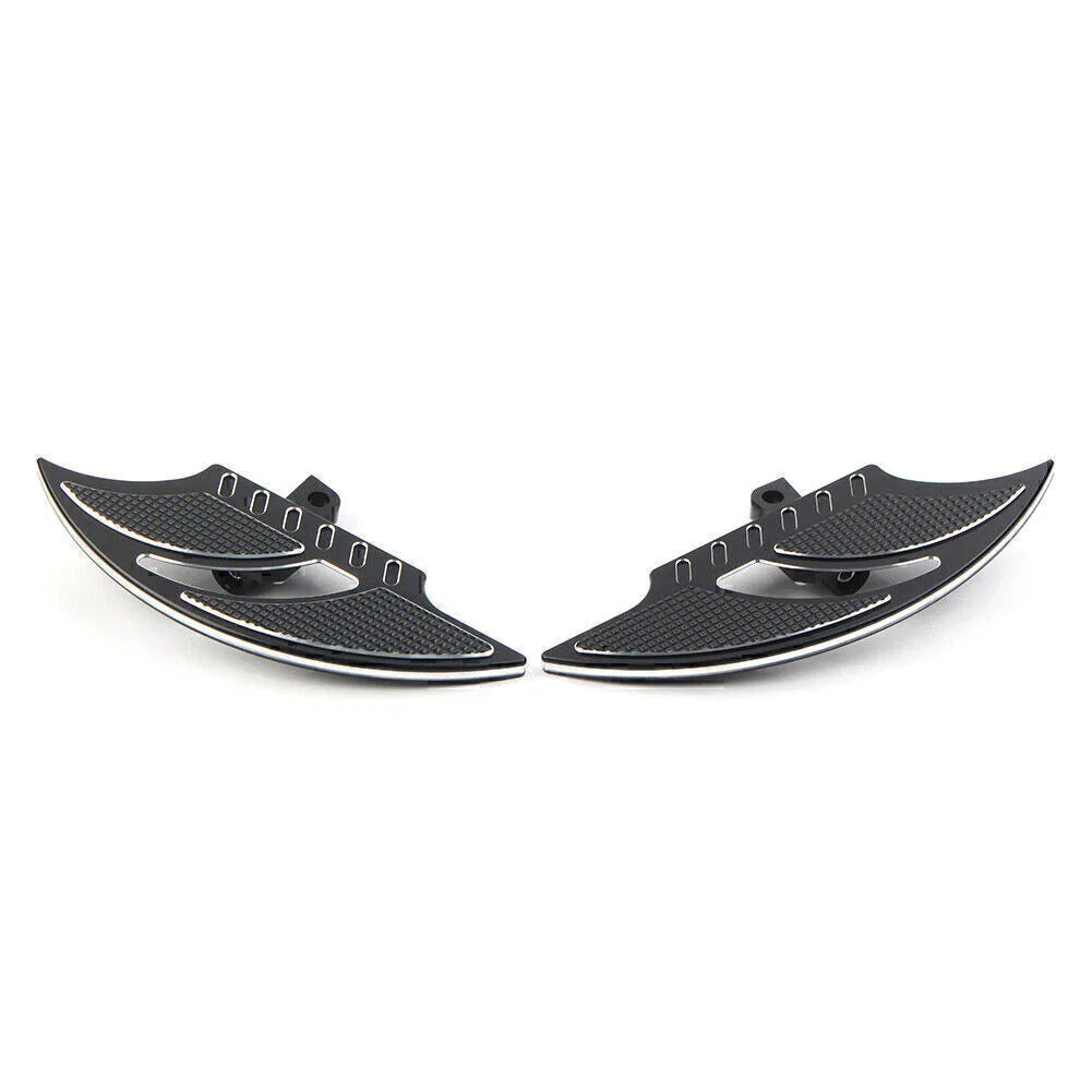 Black Male Mount Foot Pegs for Harley Dyna FXD FLST (2006-2017)