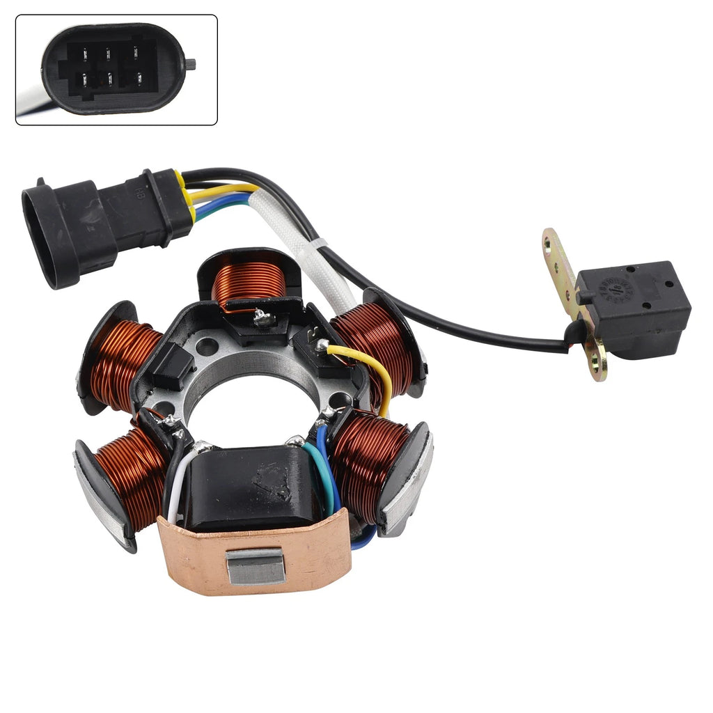 6-Pin Stator Magneto 639865 for Piaggio Zip SP TPH Typhoon NRG Power MC3 50cc (1999–2009)