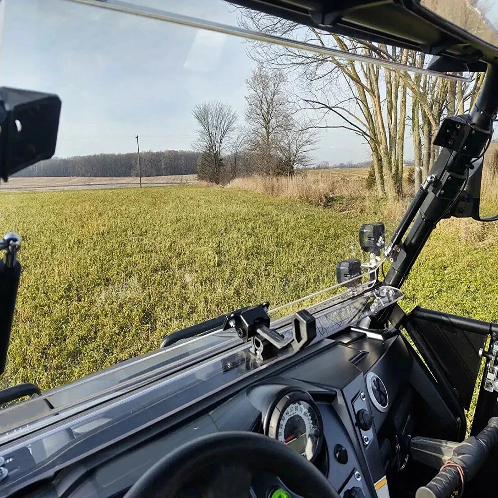 2X Front Windshield Clear for Polaris RZR 800, 900 XP (2008–2014)