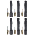 Set of 6 Bosch Nickel Spark Plugs & NGK Ignition Coil Boots for BMW M3 (2001–2006)