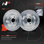 Drilled Brake Rotors + Brake Pads for Ford Escape Lincoln Corsair (2020–2023)