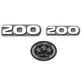 Horsepower Label Decal Sticker for Yamaha Outboard Engine (200 HP)
