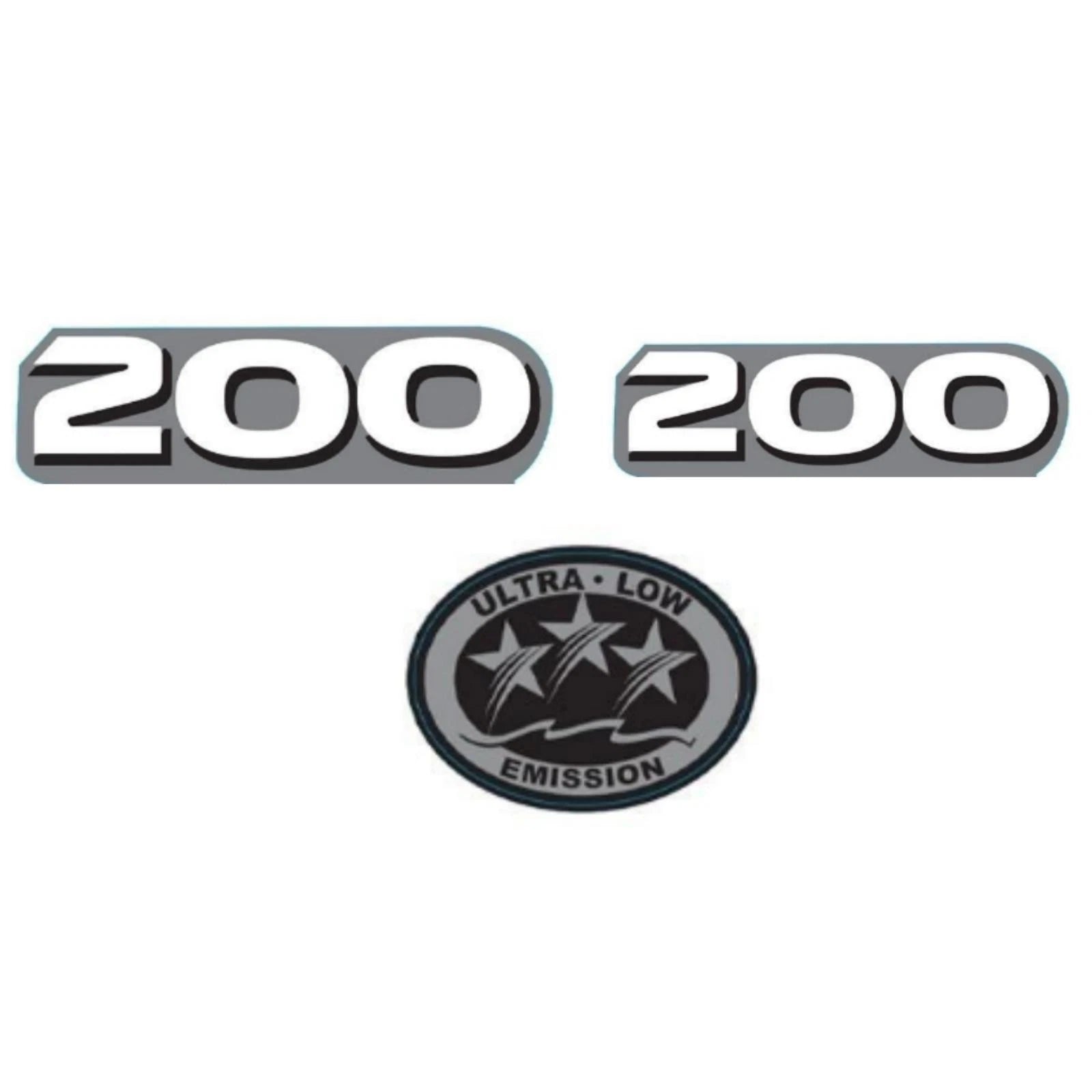 Horsepower Label Decal Sticker for Yamaha Outboard Engine (200 HP)