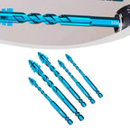 5 Pieces Carbide Drill Bits 6681012mm for Drywall Wood Metal Tiles