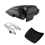 Matte Black Razor Trunk Backrest Mount Rack for Harley Touring (2014–2026)