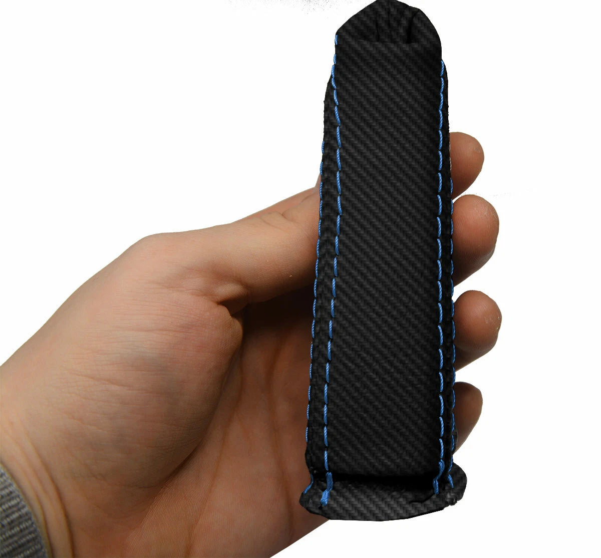 Carbon Fiber E Brake Boot Cover for BMW E60 (2004–2010) Blue Stitch