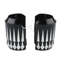 Black Lower Fork Slider Covers for Harley Touring Road Street Glide (1984–2013)