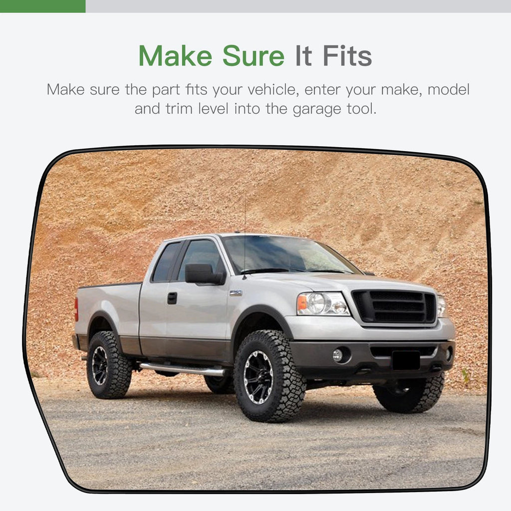 Convex Mirror Glass for Ford F150 (2004–2014)