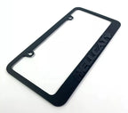 License Plate Frame Black for Dodge Challenger Charger Hellcat Script (2015–2023)