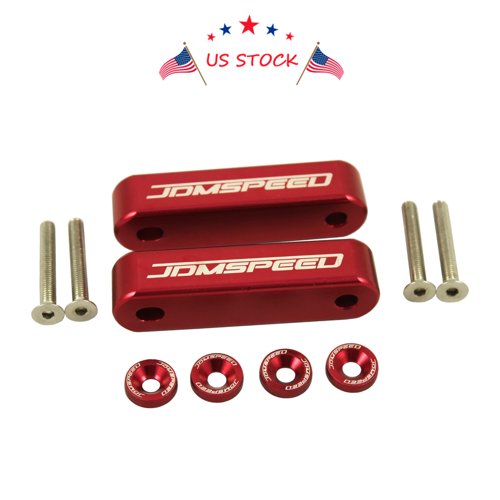 Set of 2 Hood Spacer Risers for Acura Honda Integra CRX Civic (1988–2001)